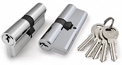 Картинка Цилиндровый механизм FUARO 100 ZA 60 mm (25+10+25) CP хром 5 кл.